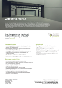 05.04. Stellenanzeige - FPI - Bauingenieur - Wuppertal